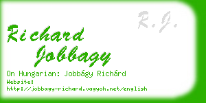 richard jobbagy business card